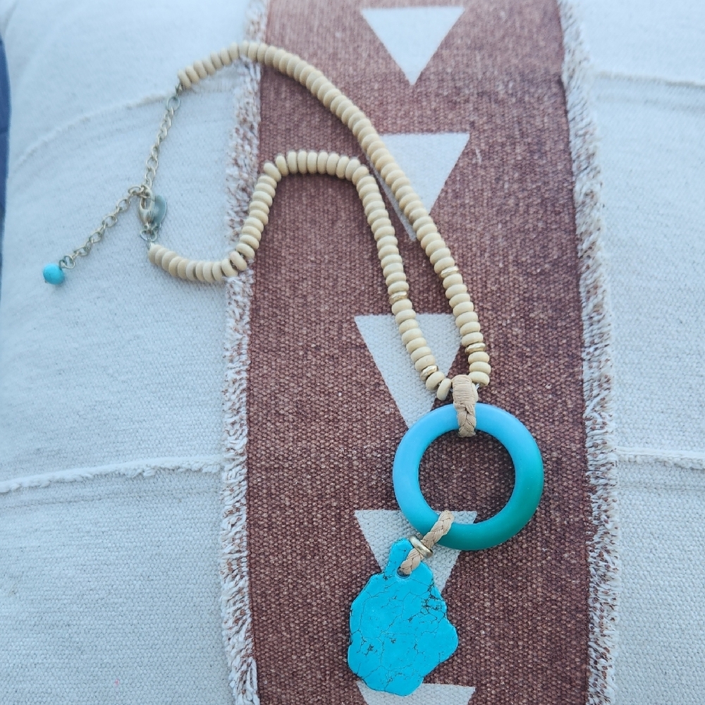 Chico's Beachy Coastal Vibes Geometric Necklace
